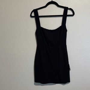 Lulus Classic Black Square Neck Mini Dress